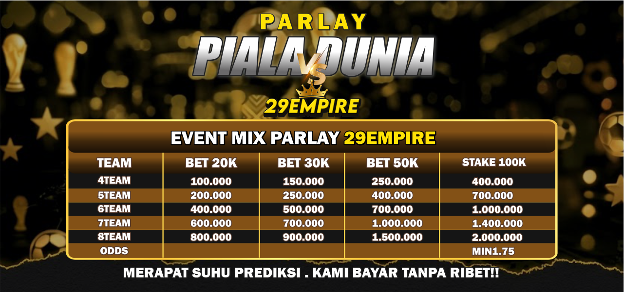 PARLAY PIALA DUNIA 29EMPIRE